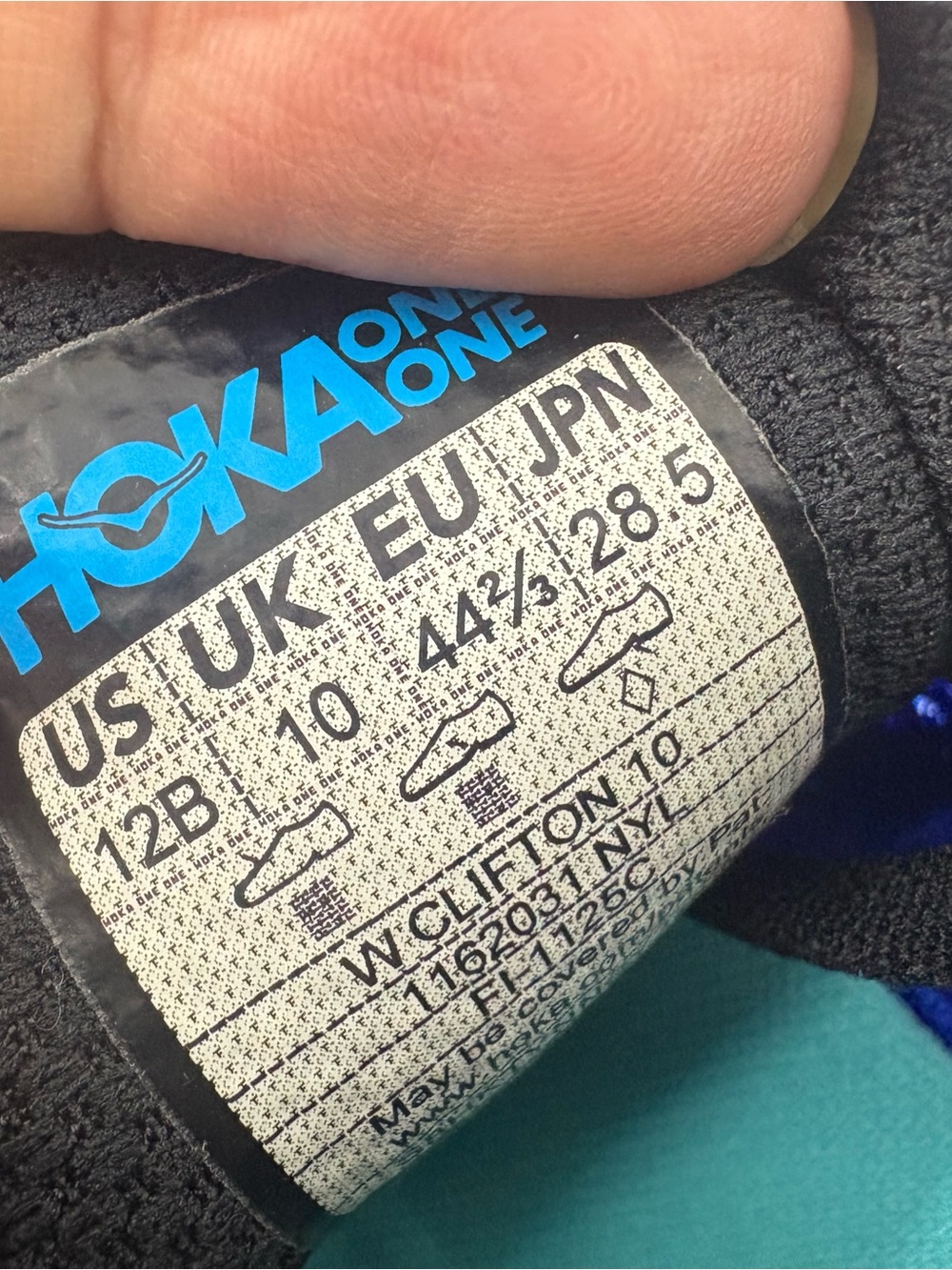 Hoka Clifton 10 women’s Running Shoes in Royal Blue/Black size 12B/ 44 2/3 NEW - Picture 7 of 7